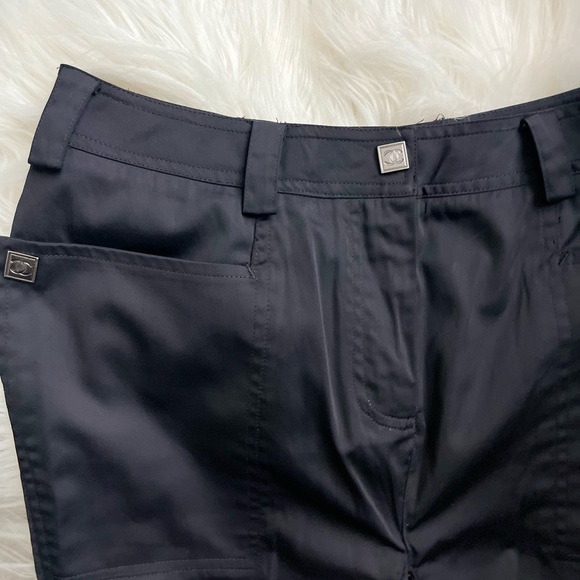 Black Satin Pants - Picture 1 of 11